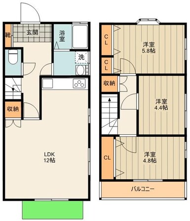 テラスN・Sの物件間取画像